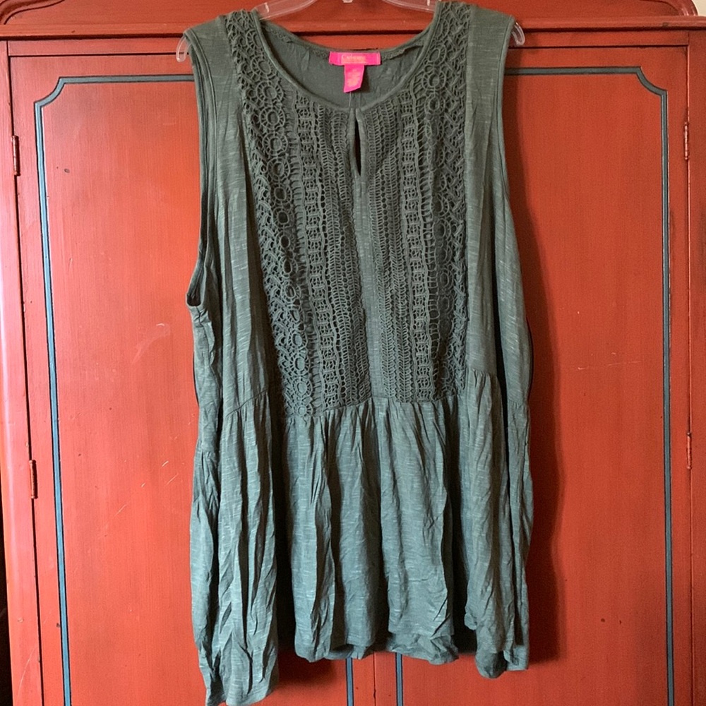 Catherine Malandrino Sleeveless Tunic sz 3X NWT
